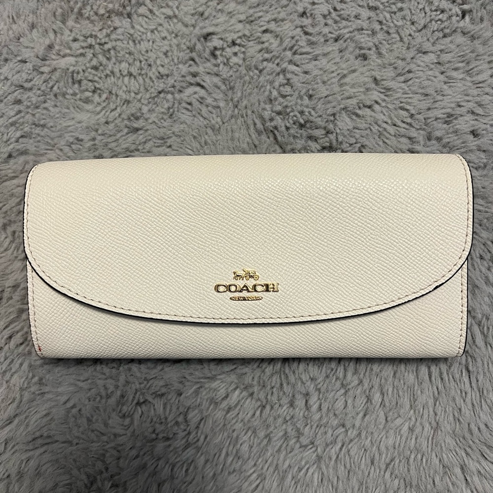 Coach cream wallet